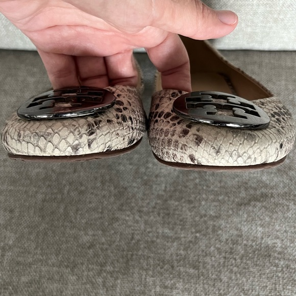 Tory Burch Miller Flats - Snake skin print , size 10. Gently worn. - Picture 4 of 6